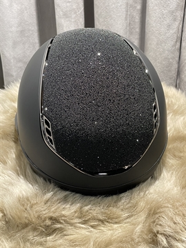 Samshield Miss Shield Shadowmatt 2.0 Sort m. Crystal Fabric - Ridehjelm 